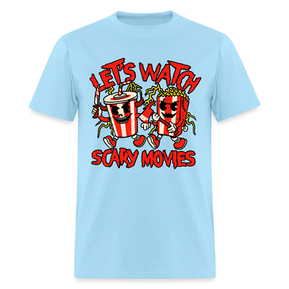 Scary Movies Shirt - powder blue
