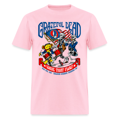 Grateful Dead "Wave That Flag" '87 Vintage Tee - pink