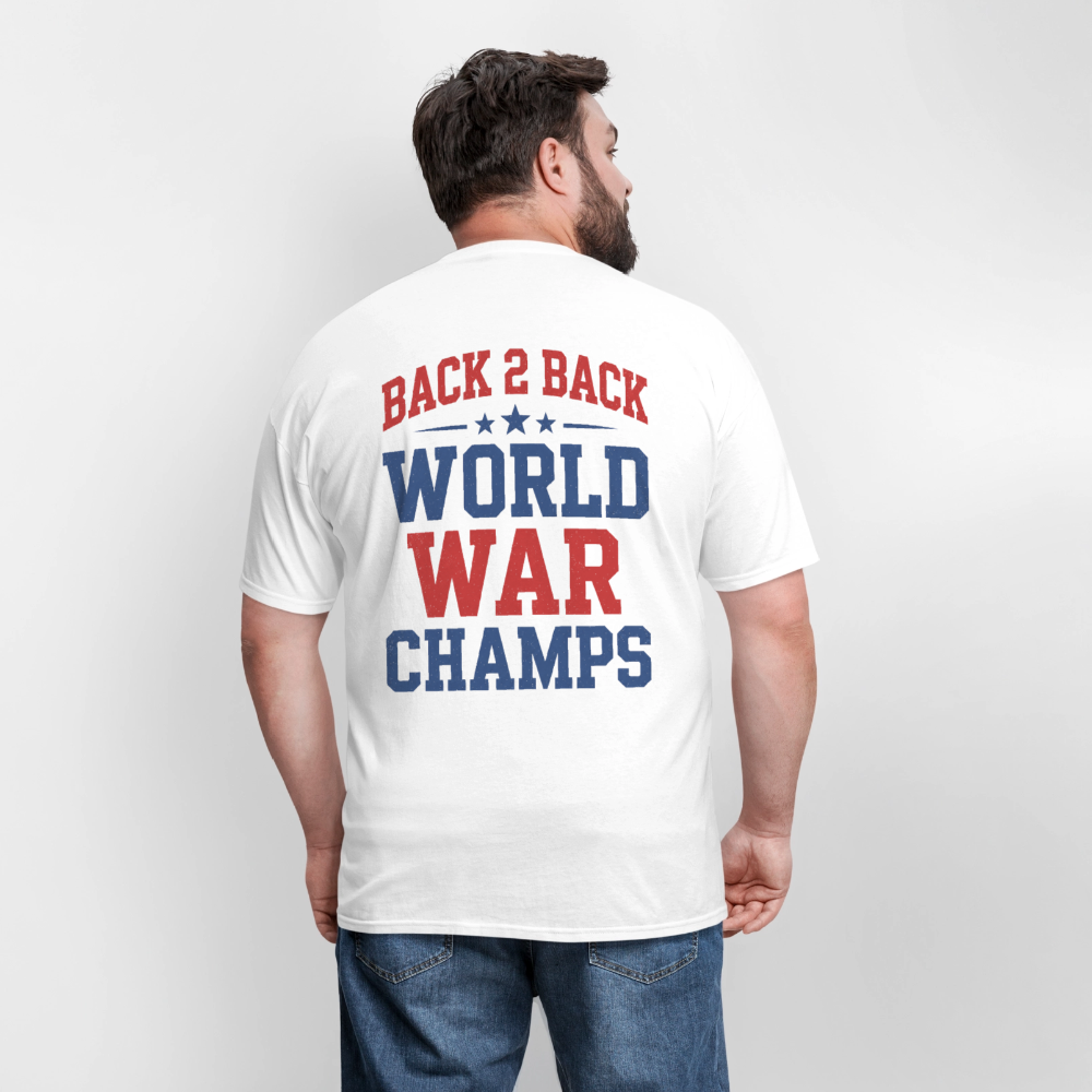 Back 2 Back World War Champs Tee - white