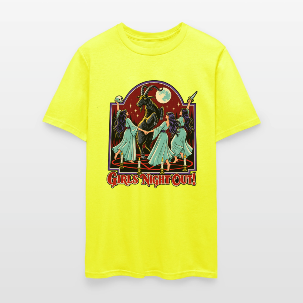 Girl's Night Out Shirt - safety green