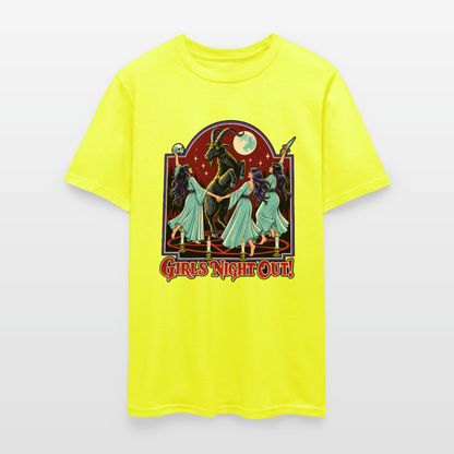 Girl's Night Out Shirt - safety green