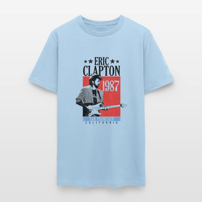 Clapton 1987 Tour Shirt - powder blue