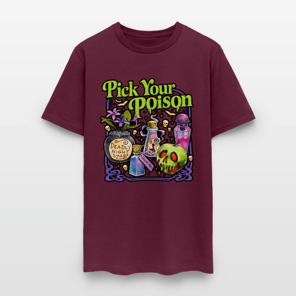 Pick Your Poison Shirt - burgundy