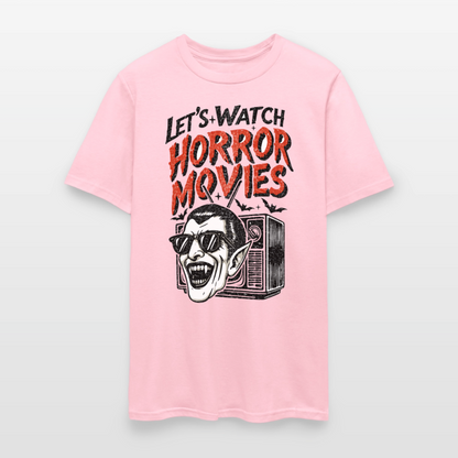 Let's Watch Horror Movies Shirt - pink