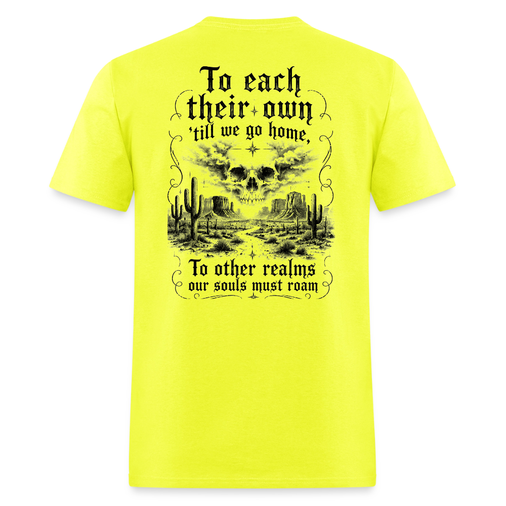 Turtles All the Way Down Tee - safety green