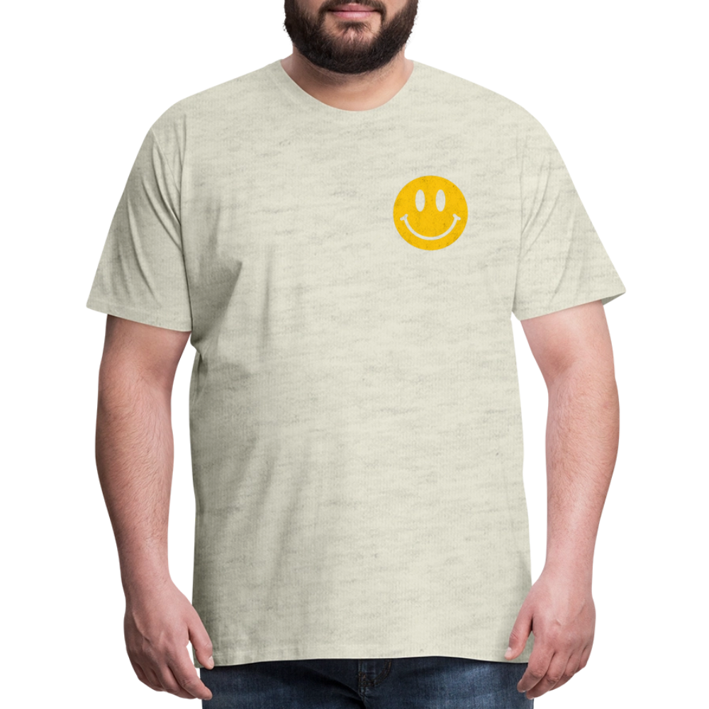 Be. Here. Now.™ Premium Graphic Tee - heather oatmeal