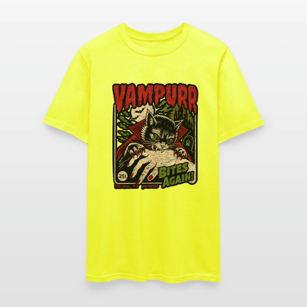 Vampurr Bites Again Shirt - safety green