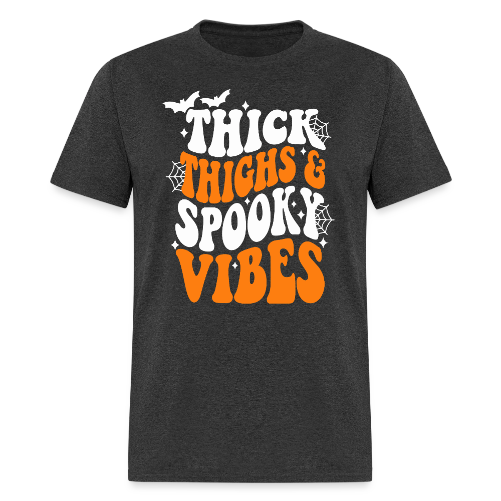 Thick Thighs and Spooky Vibes Shirt - heather black