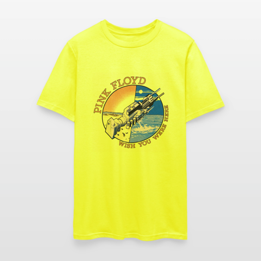 Wish You Were Here Shirt - safety green
