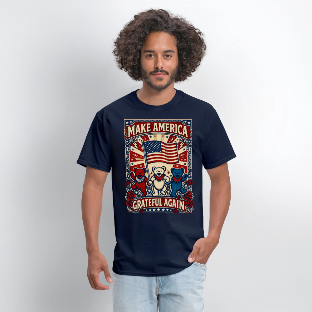 Make America Grateful Again Tee - navy