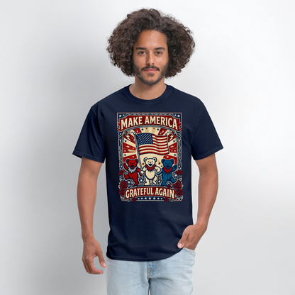 Make America Grateful Again Tee - navy