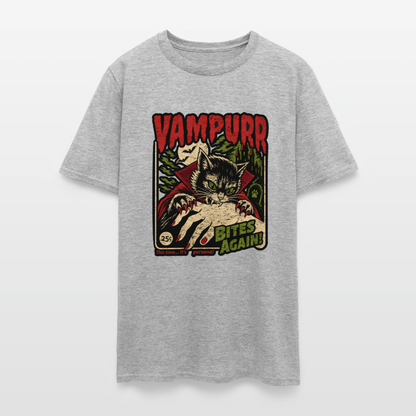 Vampurr Bites Again Shirt - heather gray