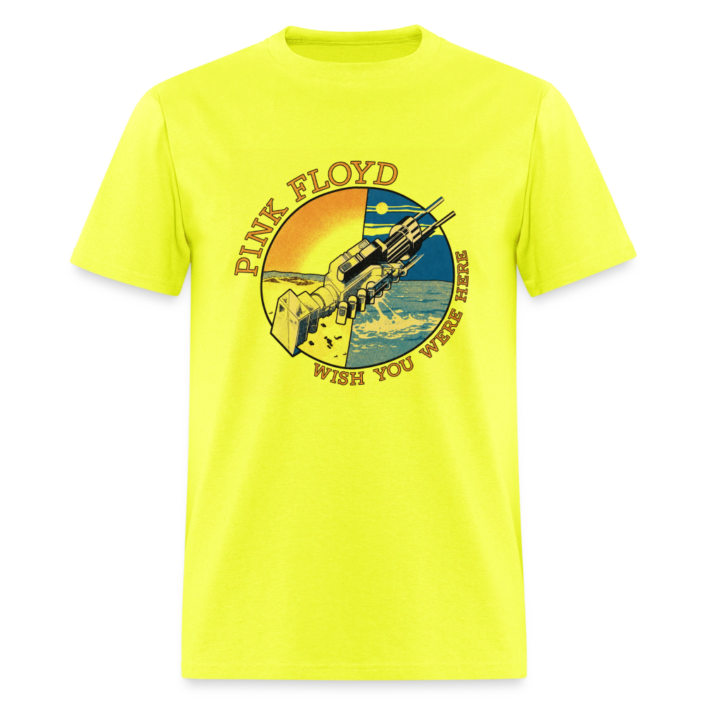 Wish You Were Here Shirt - safety green