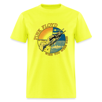 Wish You Were Here Shirt - safety green