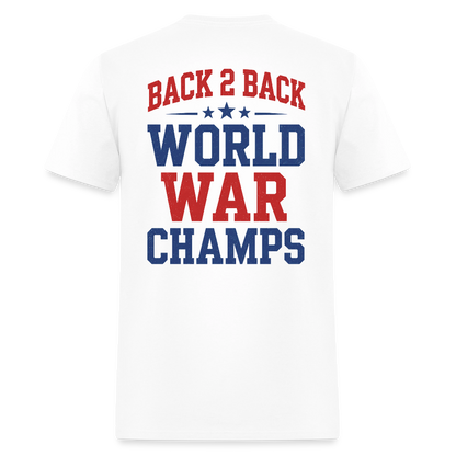 Back 2 Back World War Champs Tee - white