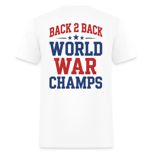 Back 2 Back World War Champs Tee - white