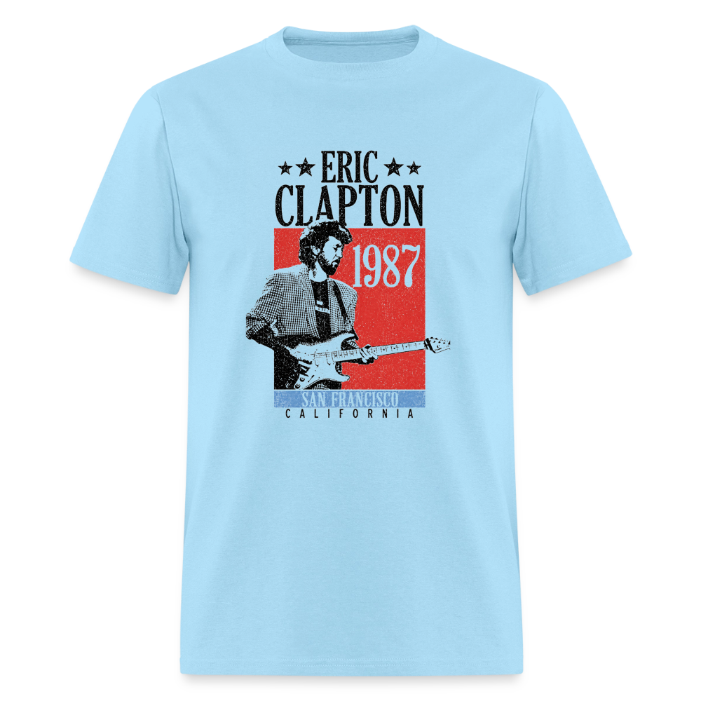 Clapton 1987 Tour Shirt - powder blue