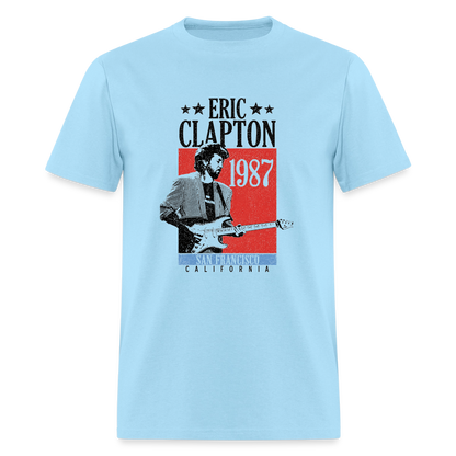 Clapton 1987 Tour Shirt - powder blue