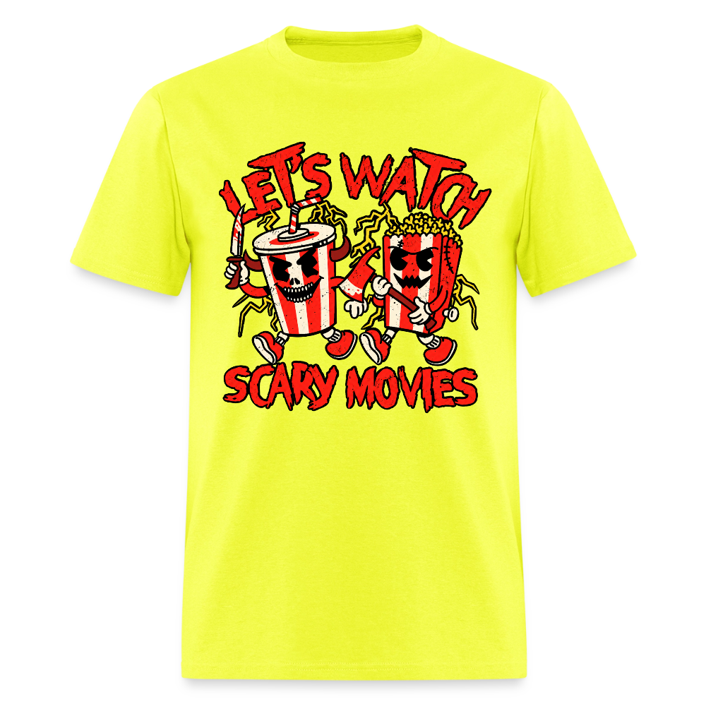 Scary Movies Shirt - safety green