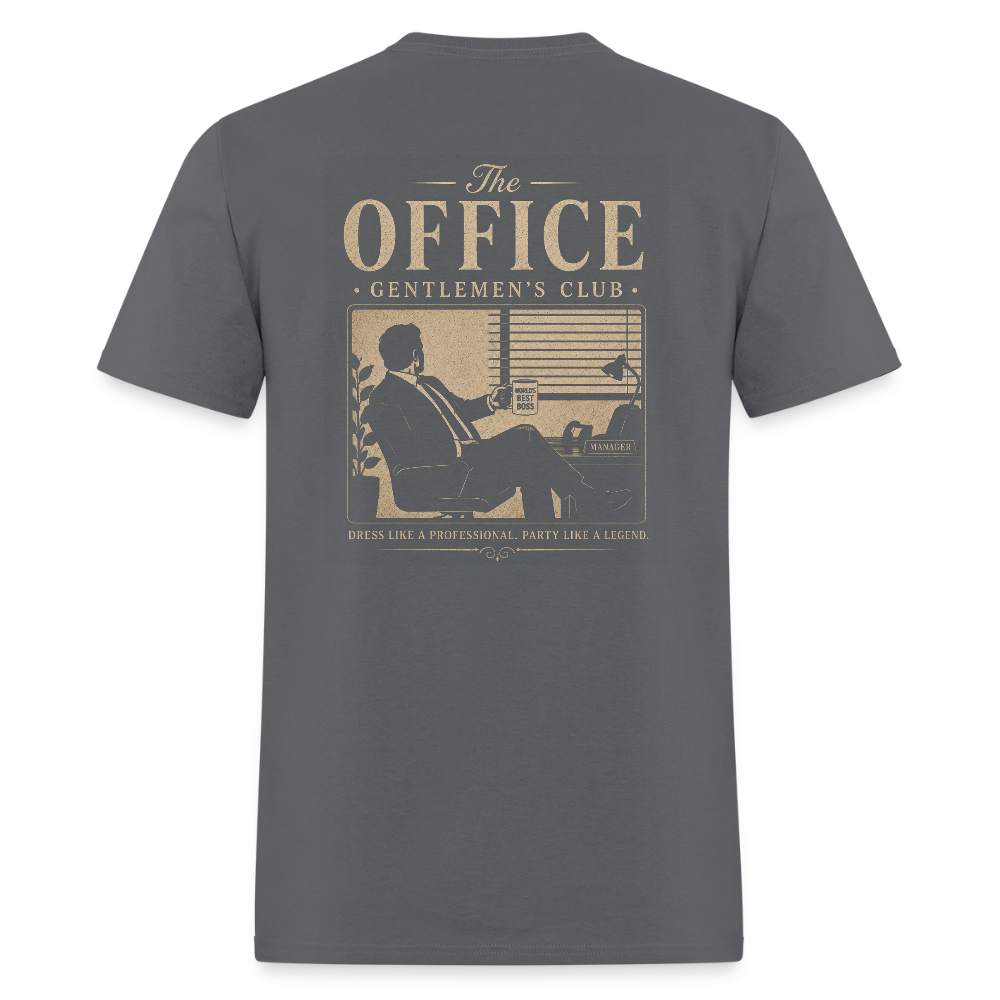 "The Office" Gentlemen's Club Tee - charcoal