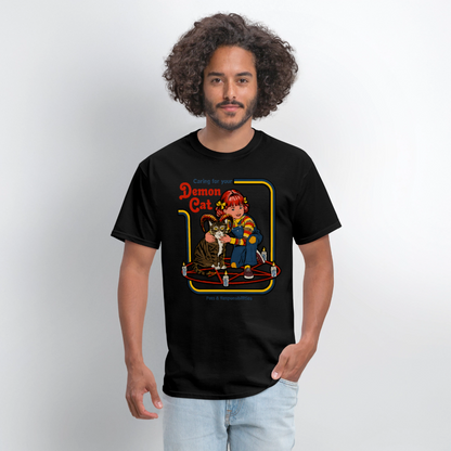 Demon Cat Shirt - black