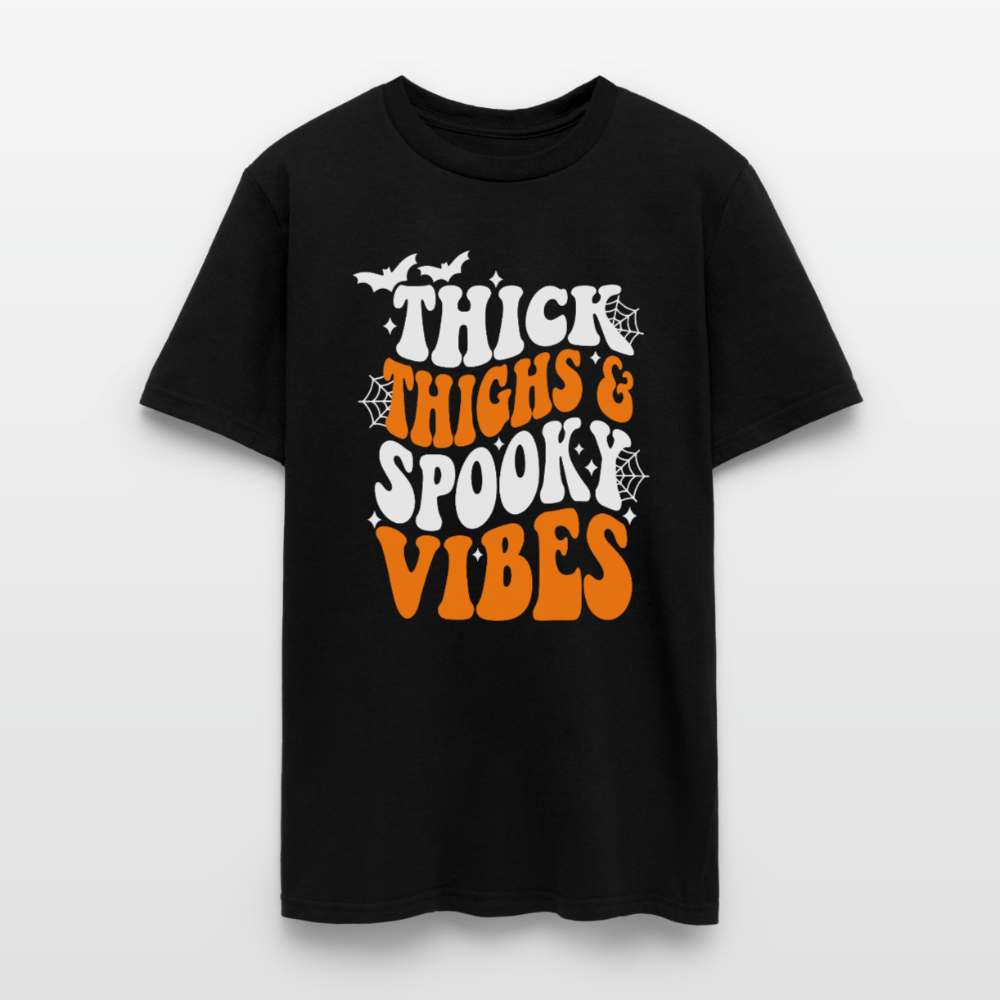 Thick Thighs and Spooky Vibes Shirt - black