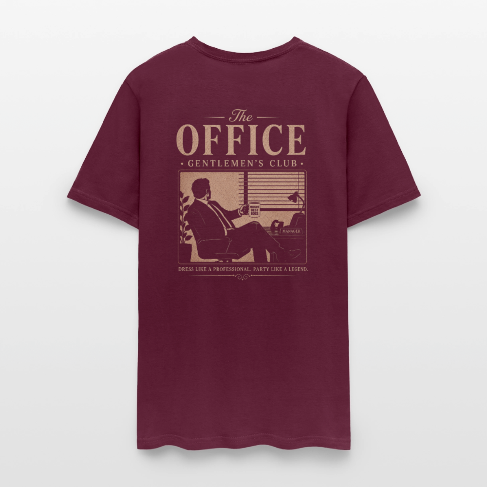"The Office" Gentlemen's Club Tee - burgundy