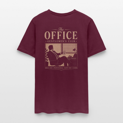"The Office" Gentlemen's Club Tee - burgundy