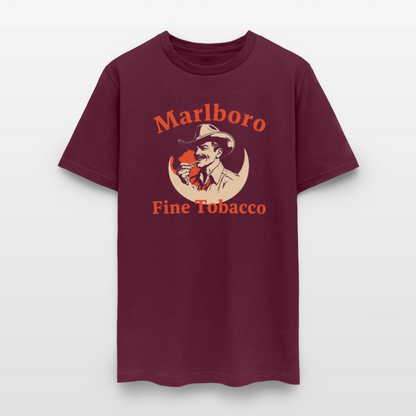 Marlboro Man in the Moon Shirt - burgundy