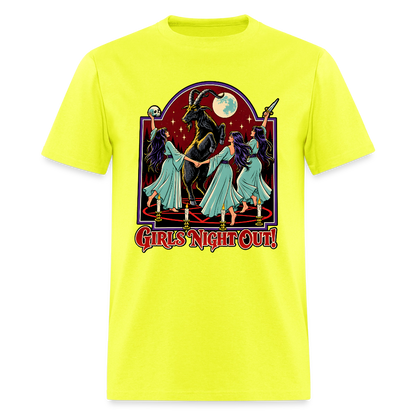 Girl's Night Out Shirt - safety green