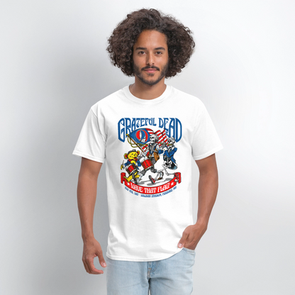 Grateful Dead "Wave That Flag" '87 Vintage Tee - white