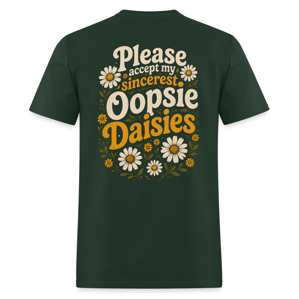 Oopsie Daisies Shirt - forest green