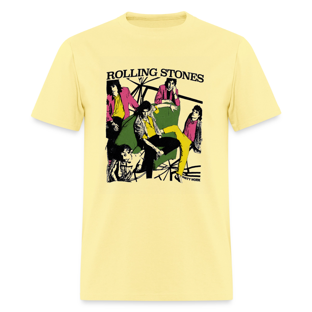 Rolling Stones Shirt - cornsilk