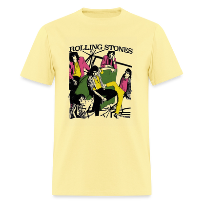 Rolling Stones Shirt - cornsilk