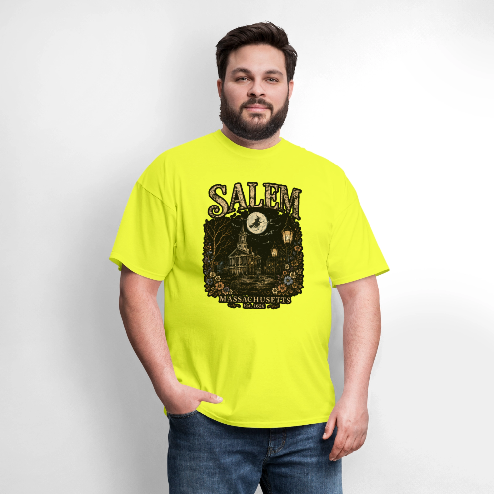 Salem Mass. Shirt - safety green