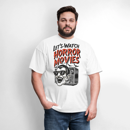Let's Watch Horror Movies Shirt - white