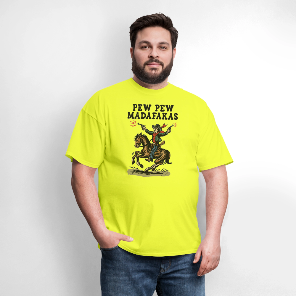 Pew Pew Shirt - safety green