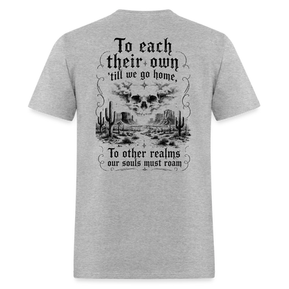 Turtles All the Way Down Tee - heather gray