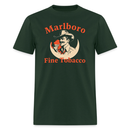 Marlboro Man in the Moon Shirt - forest green