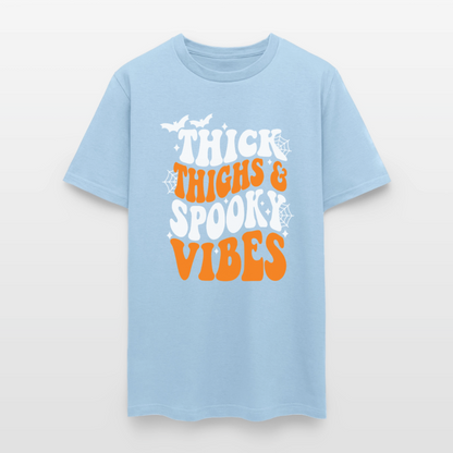 Thick Thighs and Spooky Vibes Shirt - powder blue