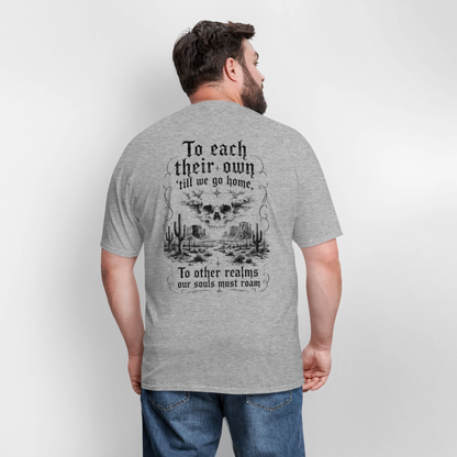 Turtles All the Way Down Tee - heather gray