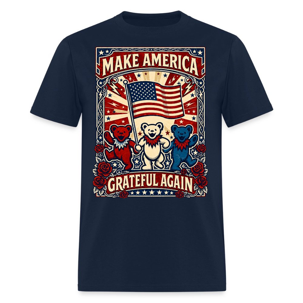 Make America Grateful Again Tee - navy