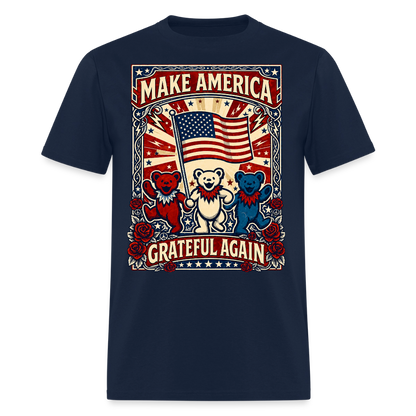 Make America Grateful Again Tee - navy
