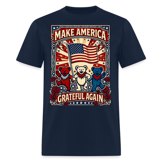 Make America Grateful Again Tee - navy