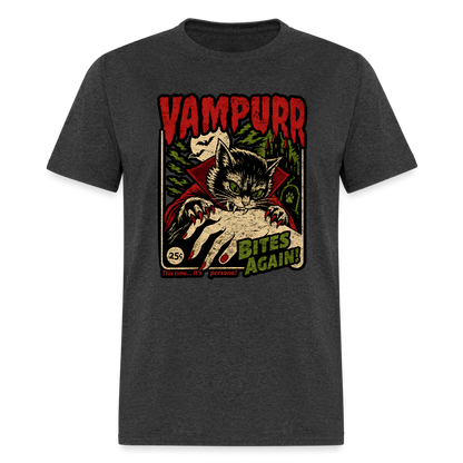 Vampurr Bites Again Shirt - heather black