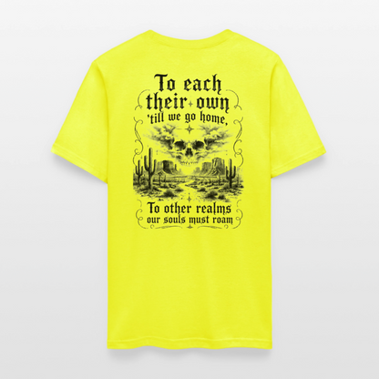 Turtles All the Way Down Tee - safety green