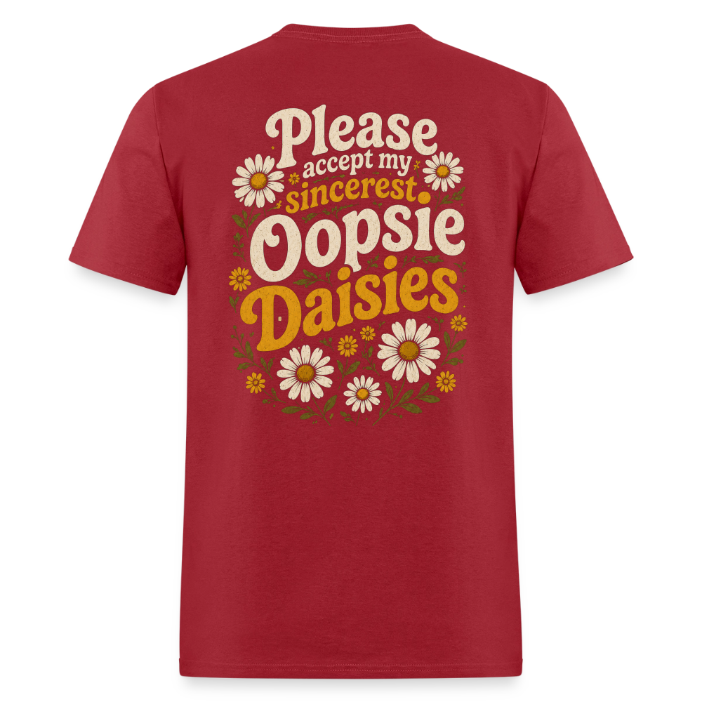 Oopsie Daisies Shirt - true red