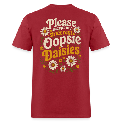 Oopsie Daisies Shirt - true red