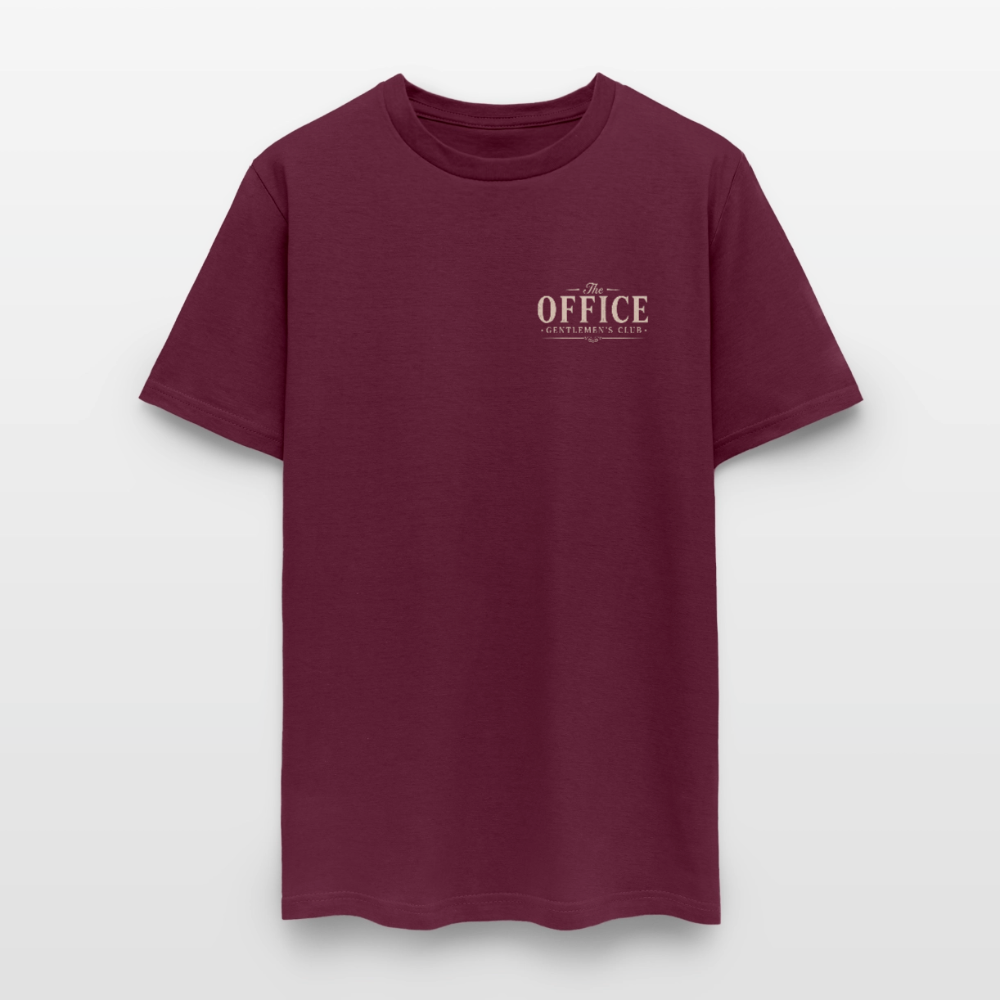 "The Office" Gentlemen's Club Tee - burgundy