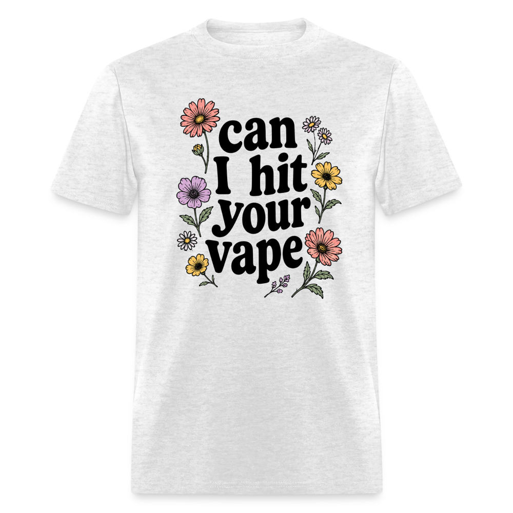 "Can I Hit Your Vape" Shirt - light heather gray